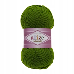 Włóczka Alize Cotton Gold CIEMNA ZIELEŃ 35 Bawełna Akryl 100g 330