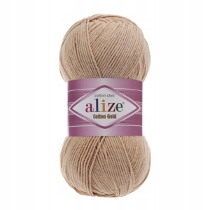 Włóczka Alize Cotton Gold BEŻOWA 262 Bawełna Akryl 100g 330