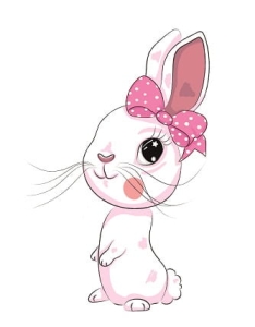 Panel maskotkowy Królik z kokardą