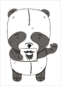 Panel maskotkowy Panda