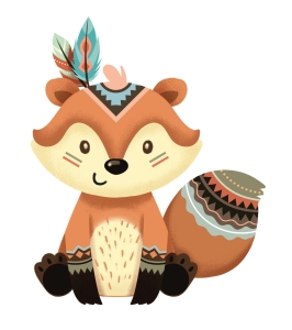 Panel maskotkowy Boho Lis