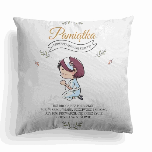Panel poduszkowy I Komunia Św. dziewczynka