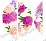 Panel - wykrój na nerkę (saszetkę) Piwonie peonie