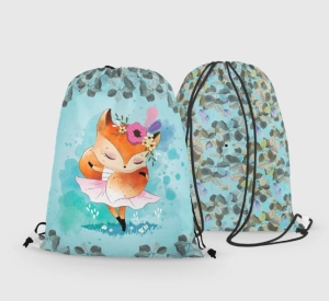 Panele przód/tył na worek Lisiczka baletnica  w. 5 30x40cm 