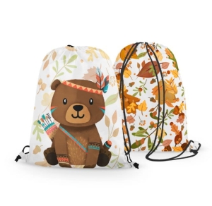 Panele przód/tył na worek Boho Miś leśny 30x40cm