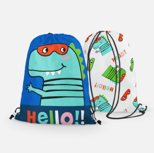 Panele przód/tył na worek Dino hello  30x42cm 