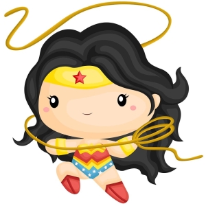 Panel maskotkowy Dziewczynka jak Wonder Woman