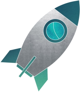 Panel maskotkowy Rakieta