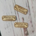 Naszywka z ekoskóry "Mama mi zrobiła