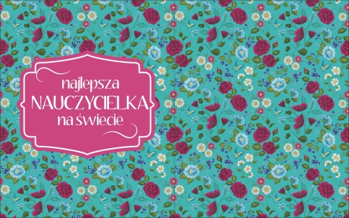 Najlepsza nauczycielka na świecie - panel na torbę (