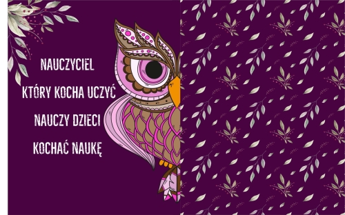 Nauczyciel, który kocha uczyć ... - panel na torbę