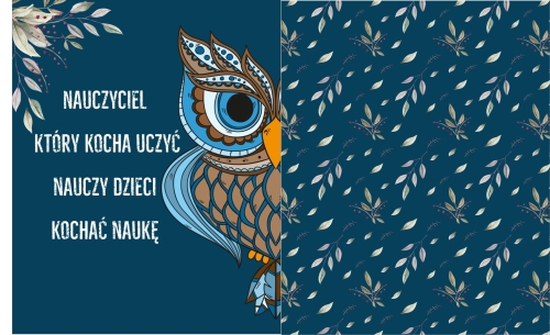 Nauczyciel, który kocha uczyć ... - panel na torbę