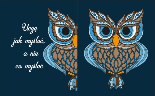 Uczę jak myśleć, a nie co myśleć - panel na torbę