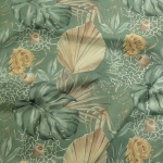 Dresówka pętelka cyfrowa Złote monstery i róże