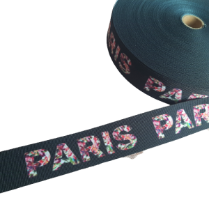 Paris taśma lampasowa rypsowa  czarna 