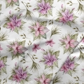 Tkanina wodoodporna Kwiaty tropikalne rysowane