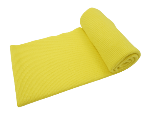 Ściągacz prążkowany żółty cytrynowy premium