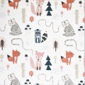 Tkanina bawełniana Liski lisia droga