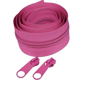 Taśma suwakowa 5mm spiralna różowa fuksja