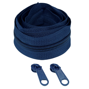Taśma suwakowa 5mm spiralna Granatowa (navy) 
