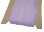 Lamówka bawełniana 18mm - 20 mb - Fioletowa lawendowa (lila) zaprasowana