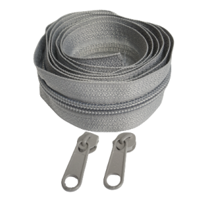 Taśma suwakowa 5mm spiralna szara