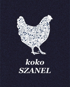 koko Szanel - panele - tkanina na torbę  