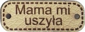 Naszywka z ekoskóry "Mama mi uszyła"