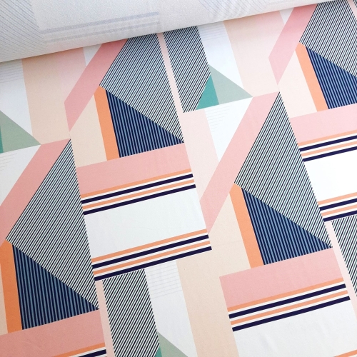 Dresówka pętelka cyfrowa Geometria