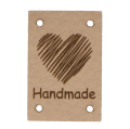 aszywka z ekoskóry Serce "Handmade"