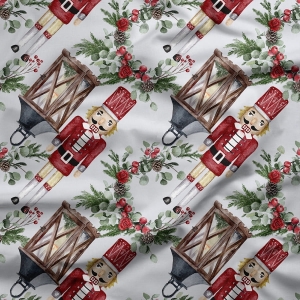 Świąteczny wzór - Dziadek do orzechów