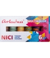 Zestaw nici MULTICOLOR Ariadna Viga 80 6szt Earth