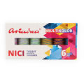 Zestaw nici MULTICOLOR Ariadna Viga 80 6szt Sky
