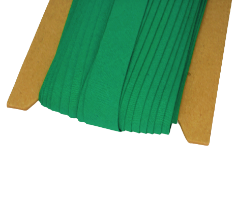 Lamówka bawełniana 18mm - 20 mb - ZIELONA TRAWIASTA zaprasowana