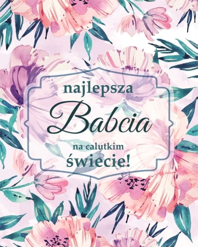 Panel - tkanina na torbę Dzień Babci