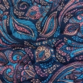 Tkanina wodoodporna drukowana pikowana - Paisley