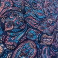 Tkanina wodoodporna drukowana pikowana - Paisley