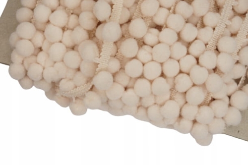 Taśma z pomponikami ECRU