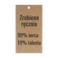 Etykiety kartonowe eko kraft 20szt - zrobione ręcznie