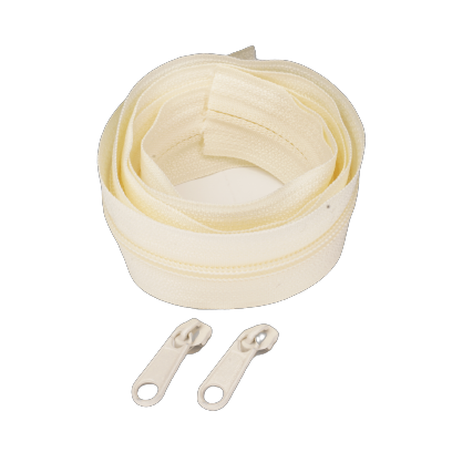 Taśma suwakowa 5mm spiralna kremowa