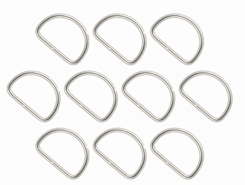 Półkole metalowe NIKIEL 30mm 10szt