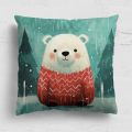 Panel poduszkowy zimowy Niedźwiedź