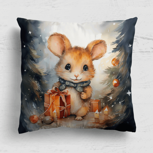 Panel poduszkowy świąteczny Myszka