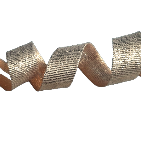 Lamówka brokatowa 18mm-1mb - ZŁOTA zaprasowana