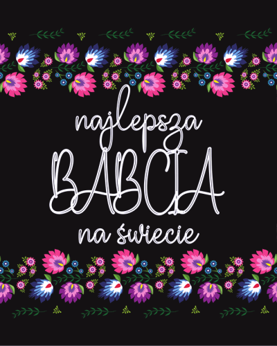 Panel- tkanina na kosmetyczkę Dzień Babci